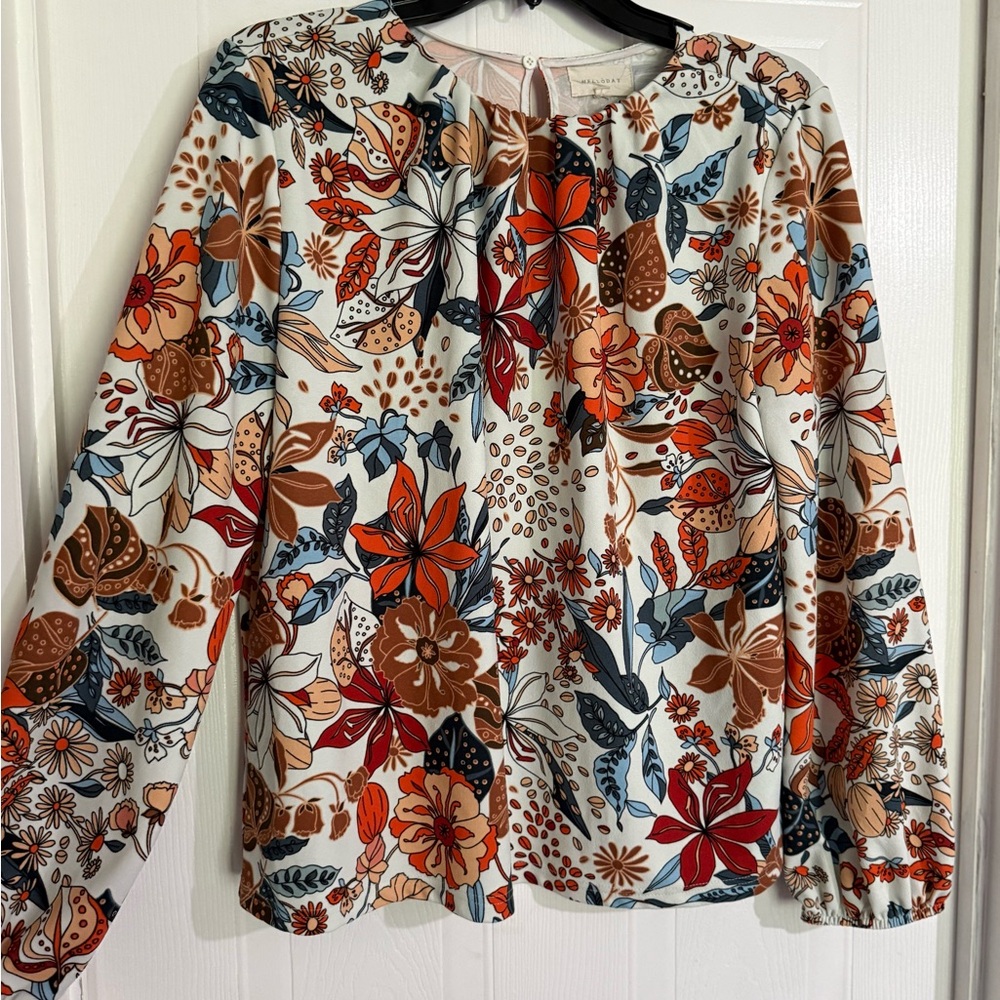 Floral Long Sleeve Women's Top